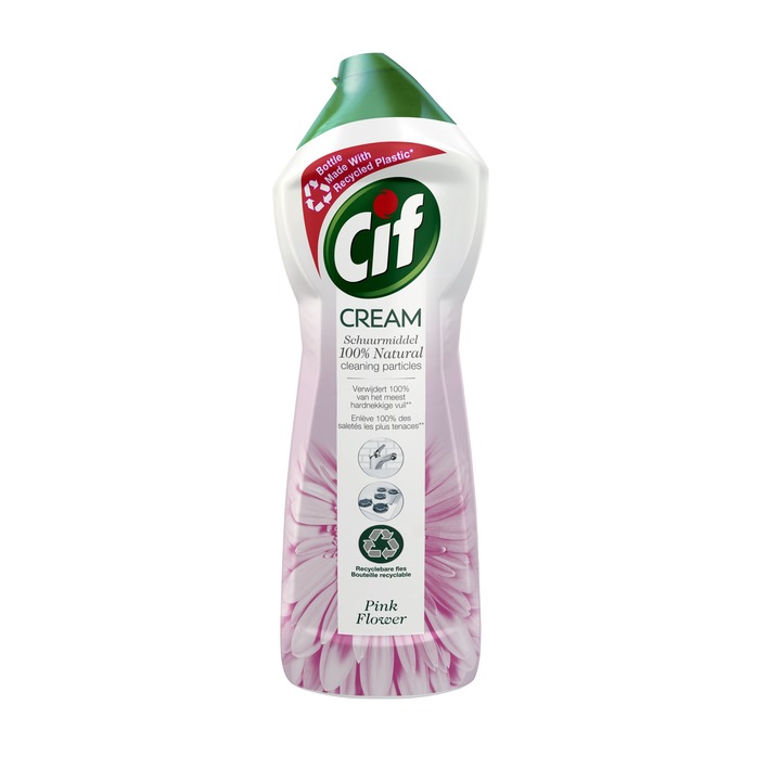 Cif Schuurmiddel pink flower cream