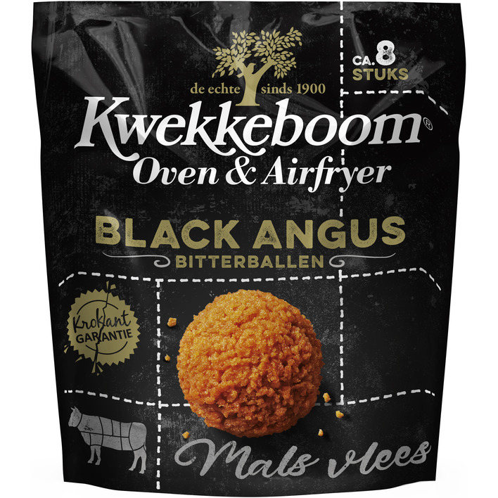 Kwekkeboom Oven & airfryer black angus bitterballen