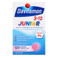 Davitamon Junior multivitamines framboos 3-12 jaar