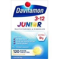 Davitamon Junior kauwtabletten banaan 3-12 jaar