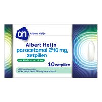 AH Paracetamol 240mg zetpillen