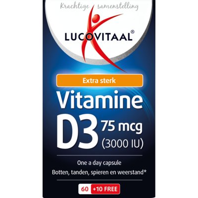 Lucovitaal D3 75mcg forte vitamine capsules