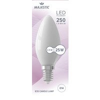 Majestic Led fil kaars mat E14 2,5W