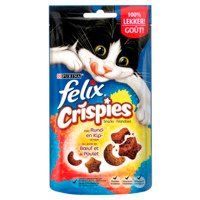 Felix Crispies rund- & kipsmaak kattensnack