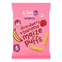 Ella's kitchen Maize puffs aardbei + banaan 6m+ bio