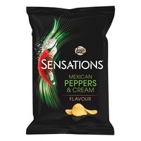Lay's Sensations Mexican peppers & cream