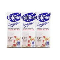 Optimel Langlekker drinkyoghurt aardbei framboos