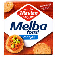 Van der Meulen Melbatoast naturel rondjes