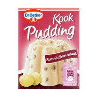 Dr. Oetker Kookpudding rum-rozijnen smaak