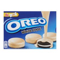 Oreo Koekjes omhuld met witte chocoladesmaak