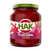 Hak Rode bieten sticks zoetzuur