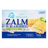 Ah Krokante Zalm In Bladerdeeg Spinazie