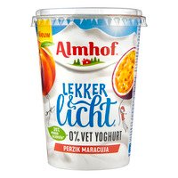 Almhof 0% vet yoghurt perzik-maracuja