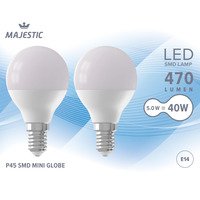 Majestic Led kogel mat E14 40W