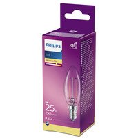 Philips Led fil kaars helder E14 25W
