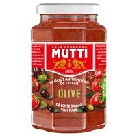 Mutti Pastasaus met leccino olijven