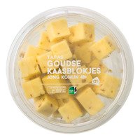 AH Goudse kaasblokjes jong komijn 48+