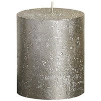 Bolsius Rustieke kaars shimmer champagne 8cm