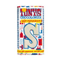 Tony's Chocolonely Witte chocolade letterreep pepernoot S