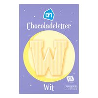 AH Chocoladeletter wit