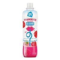 AH Siroop framboos 0% suiker toegevoegd