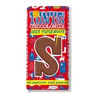 Tony's Chocolonely Melkchocolade letterreep pepernoot S