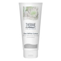 Therme Zen white lotus rice shower scrub