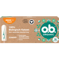 o.b. Organic cotton tampons super