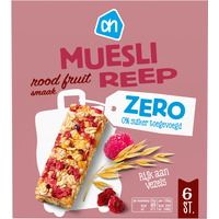AH Mueslireep rood fruitsmaak zero