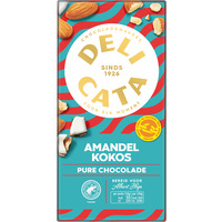 Delicata Reep pure chocolade amandel kokos