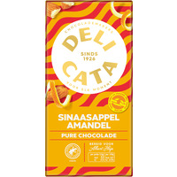 Delicata Reep pure chocolade sinaasappel amandel