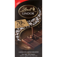Lindt Lindor reep 70% pure chocolade