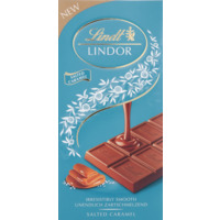 Lindt Lindor reep karamel zeezout chocolade