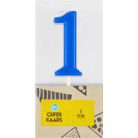 AH Kaars cijfer 1 kleur