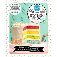 Leentjes Bakmix regenboog taart pret