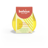 Bolsius True citronella patio candle geel