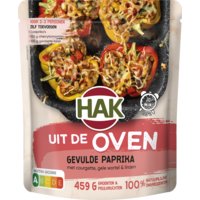 Hak Uit de oven gevulde paprika