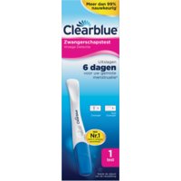 Clearblue Zwangerschapstest 6 dagen vroeger