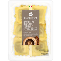 AH Ravioli brasato funghi e vino rosso