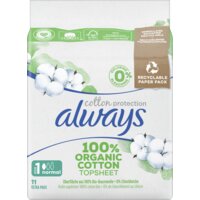 Always Organic cotton normal maandverband