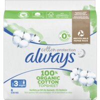 Always Organic cotton night maandverband