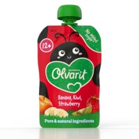 Olvarit Knijpfruit banaan kiwi aardbei 12m+