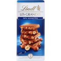 Lindt Les grandes melkchocolade hazelnoot