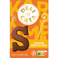 Delicata Chocoladeletter melk karamel zeezout