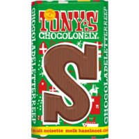 Tony's Chocolonely Melk hazelnoot letterreep S