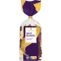 AH Excellent Hulstblaadjes melk- en witte chocolade