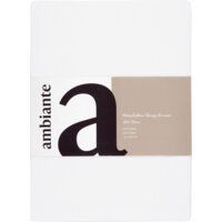 Ambiante Jersey hoeslaken wit 1-persoons