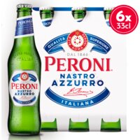 Peroni Nastro azzurro Italiaans bier 6-pack