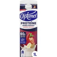 Optimel Proteïne drinkyoghurt aardbei banaan