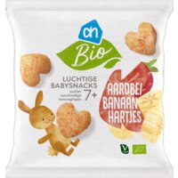 AH Biologisch Luchtige babysnacks aardbei banaan 7m+